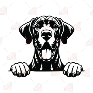 Peeking Great Dane SVG – Dog Cut File