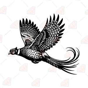 Pheasant Flying SVG – Pheasant Cut File