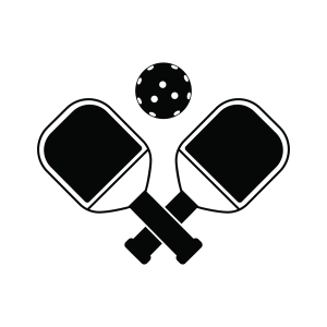 Pickleball Cross Paddle and Ball SVG Sports SVG