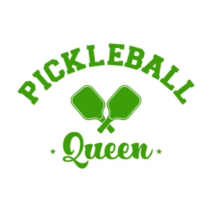 Pickleball Queen SVG, Funny Sports Cut File for Cricut & Silhouette Sports SVG