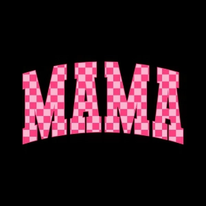 Pink Mama Checkered SVG, Mama SVG Mom SVG