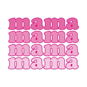 Pink Mama Retro SVG, Mama SVG Instant Download Valentine's Day SVG