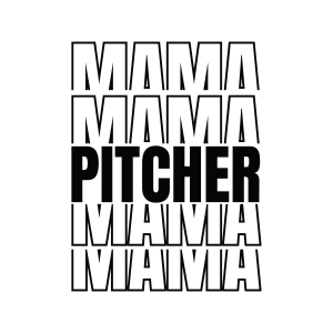 Pitcher Mama SVG, Baseball Shirt SVG Baseball SVG