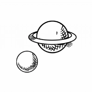 Planet Drawing SVG Cut File, Planets Bundle SVG Instant Download Drawings