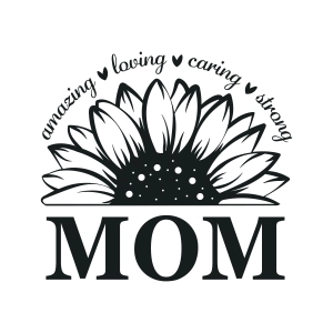 Plant Mom Sunflower SVG, Instant Download Mother's Day SVG