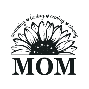 Sunflower Mom SVG, Mom Shirt SVG Instant Download Mom SVG
