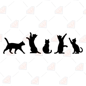 Playful Cats SVG – Cute Cat Cut File