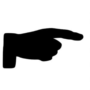 Pointing Hand SVG Vector, Pointing Finger Cut File Symbols
