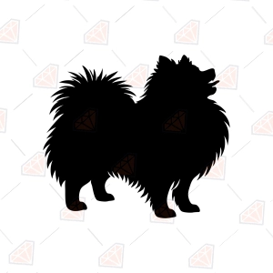 Pomeranian Silhouette SVG – Pomeranian Cut File