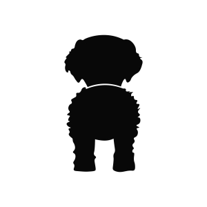 Poodle Golden Butt SVG, Silhouette Dog SVG