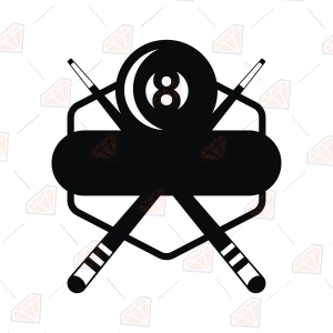 Pool SVG Split – Billiard Monogram Cut File