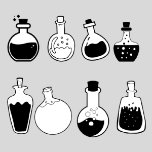 Potion Bottle SVG Bundle, Halloween Witch Potions SVG Clipart Halloween SVG