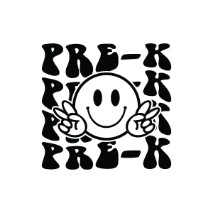 Pre K SVG, Preschool SVG with Smiley Face Graduation SVG