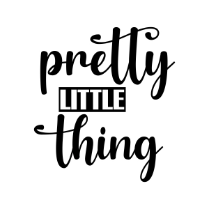 Pretty Little Thing SVG, Baby Onesie Design SVG Instant Download Baby SVG