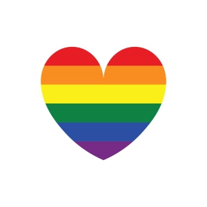 Pride Rainbow Heart SVG, Lgbt Design Lgbt Pride SVG
