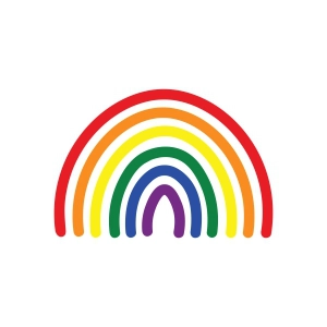 Pride Rainbow SVG Vector File, Download Rainbow SVG