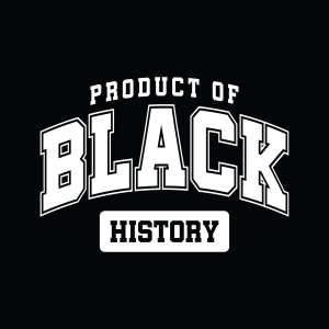 Product of Black History SVG - White Version Svg