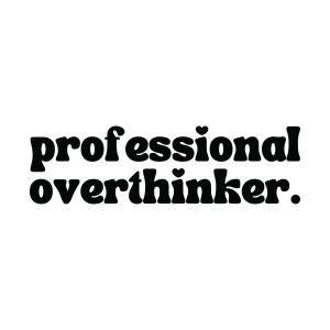 Professional Overthinker SVG, Anxiety Shirt SVG Funny SVG