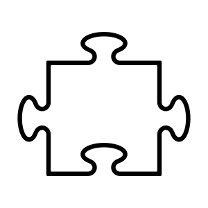 Puzzle Piece SVG, Autism Awareness Cut File for Cricut & Silhouette Objects and Shapes