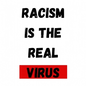 Racism Is the Real Virus SVG Cut File Black Lives Matter