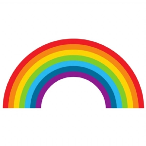 Rainbow SVG Vector Files, Instant Download Rainbow SVG