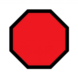Red Hexagon Sign SVG File, Street Sign Design Street Signs
