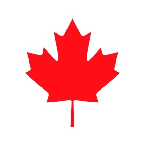 Red Maple SVG Vector File, Canada Maple Leaf SVG Instant Download Flag SVG