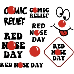 Red Nose Day SVG Bundle, Instant Download Human Rights