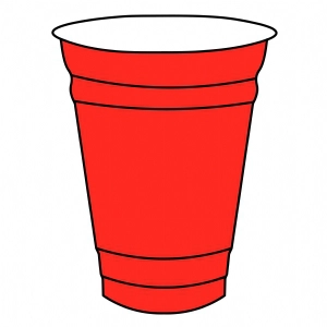 Red Party Cup SVG Cut and Clipart Files Objects and Shapes