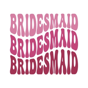 Retro Bridesmaid SVG, Bride SVG Cut File Wedding SVG