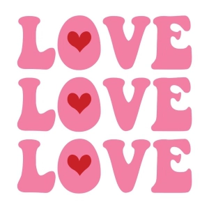 Retro Love SVG, Cricut Love Spell SVG Instant Download Valentine's Day SVG
