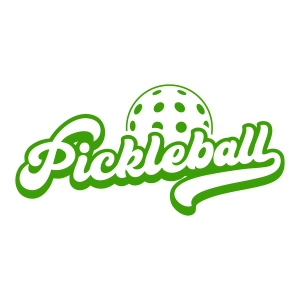 Retro Pickleball SVG with Ball Sports SVG