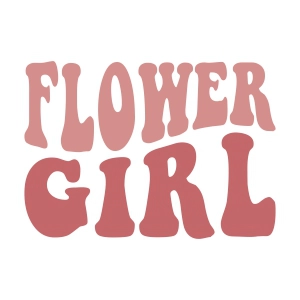 Retro Wavy Flower Girl SVG T-shirt SVG