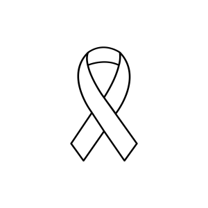 Ribbon Outline SVG, Cancer Ribbon SVG Outline Vector Files Ribbon SVG