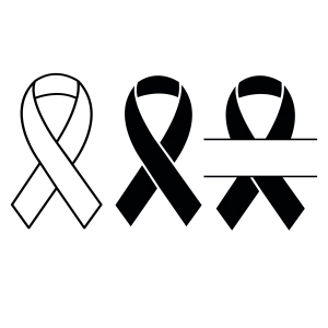 Ribbon SVG Bundle, Cancer Ribbon Clipart SVG Files Instant Download Ribbon SVG
