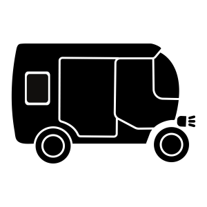 Rickshaw SVG Vector, Clipart File Transportation