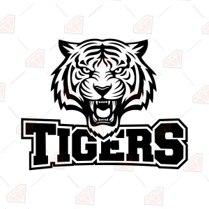 Roaring Tiger Mascot SVG – Team Spirit Cut File