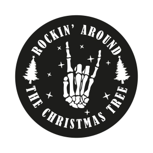 Rockin' Around The Christmas Tree SVG Design, Christmas SVG Vector File Clipart Christmas SVG