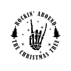Rockin' Around The Christmas Tree SVG, Rockin Around SVG Instant Download Christmas SVG