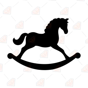 Rocking Horse SVG, Silhouette & Cut Files Horse SVG