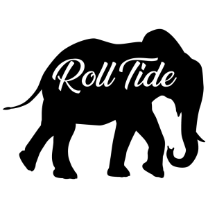 Roll Tide with Elephant SVG, Bama Image Football SVG