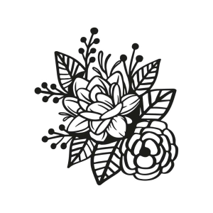 Rose Flower SVG Vector, Rose SVG For Cricut Instant Download Flower SVG