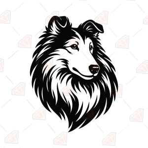 Rough Collie SVG – Rough Collie Dog Cut File