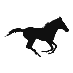 Running Horse SVG, Silhouette Vector Files Horse SVG