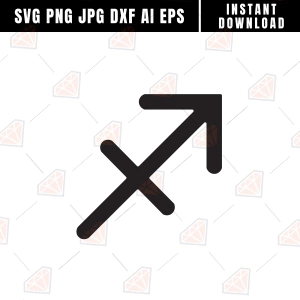 Sagittarius Zodiac Sign SVG