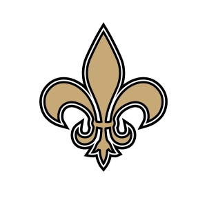 Saints Fleur SVG, New Orleans SVG Cut and Clipart Files Illustrations
