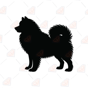 Samoyed Silhouette SVG