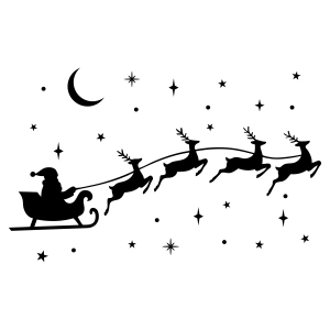 Santa and Sleigh SVG, Christmas SVG Christmas SVG