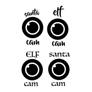 Santa and Elf Cam SVG Christmas SVG