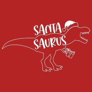 Santa Saurus SVG, Christmas T-rex SVG Christmas SVG